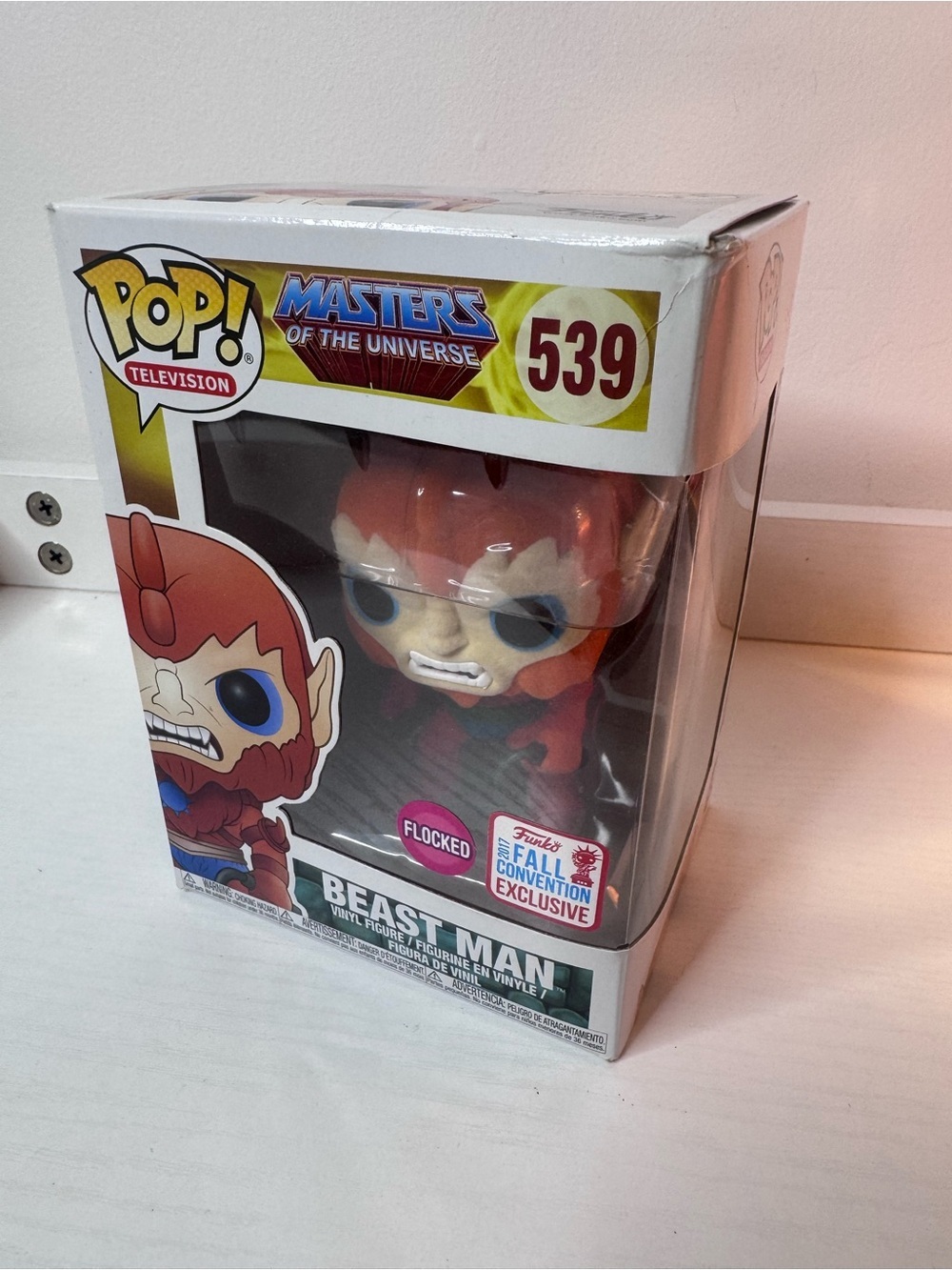 Funko Pop! Masters of the Universe Beast Man #539 flocked fall convention exc - Picture 2 of 4